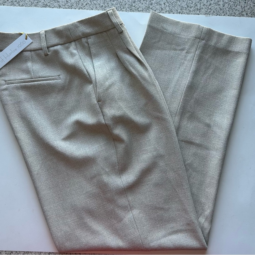 House of harlow classic cream wide leg pants size 10